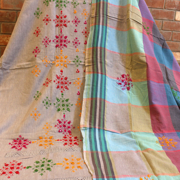 3-PC - AFGHANI TANKA on KHADDAR - KV4-4027