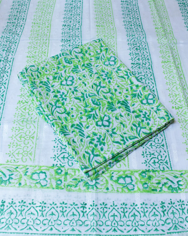 LIME BLOOM - COTTON LAWN - 2 PC - 5024
