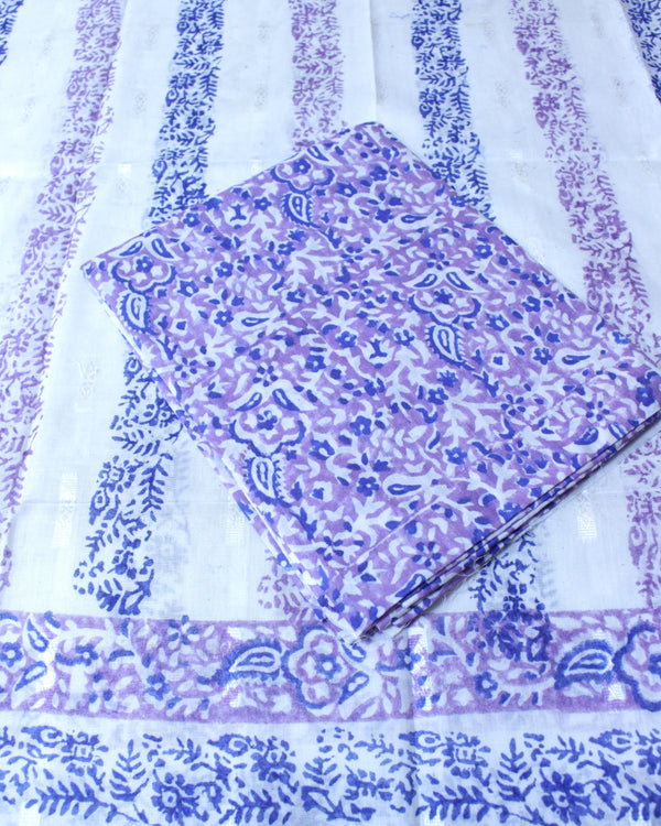 PERIWINKLE BLOOM - COTTON LAWN - 2 PC - 5025