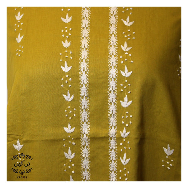 Olive Green - Lawn - Tarkashi Kurta