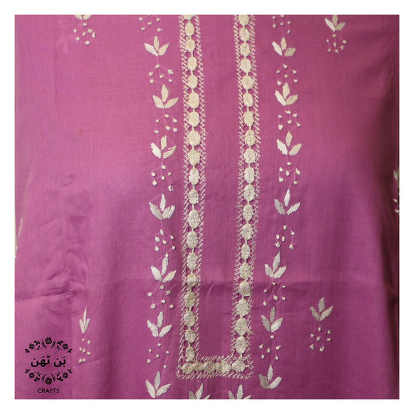 Lilac - Lawn - Tarkashi Kurta
