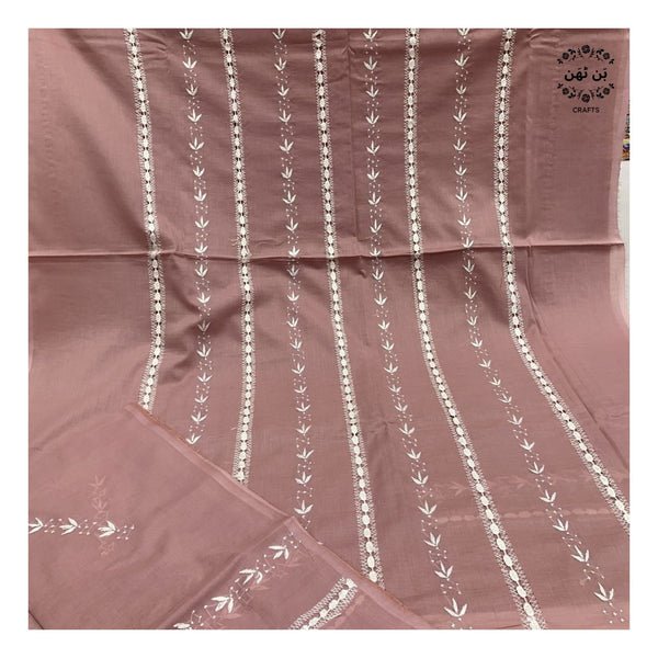 Taupe - 3-PC Suit - (with tarkashi work)