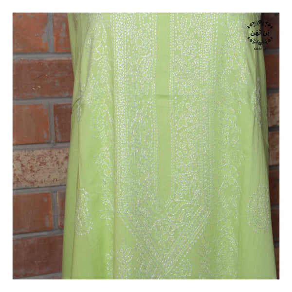 Green Apple Blossom (warm shade)- Lawn - Kurta