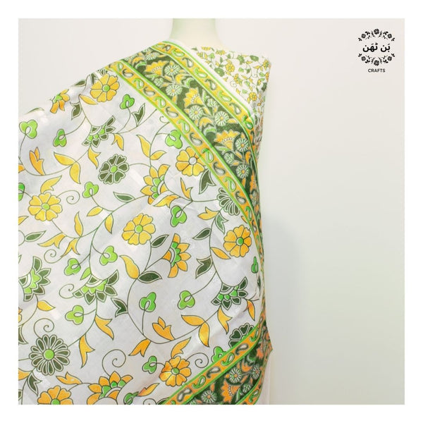 Gold Ferns - Lawn - 2 pc - Block Printed