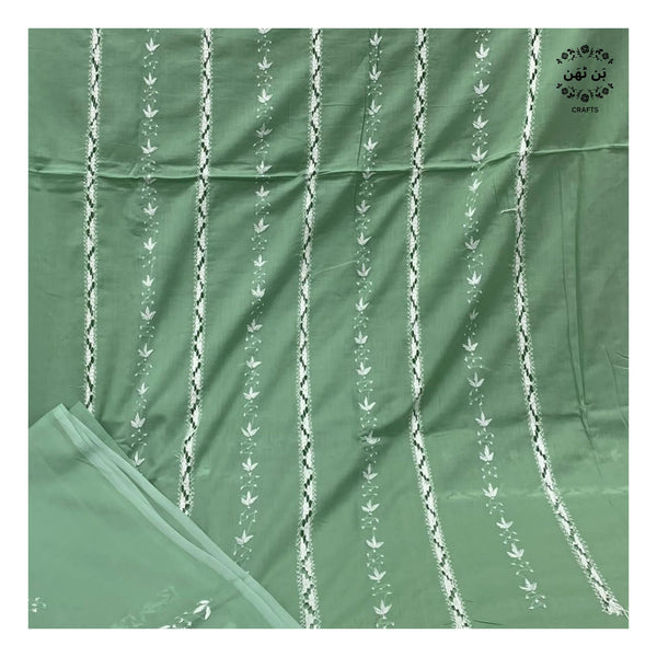 Pastel Pistachio - 3-PC Suit - (with tarkashi work)