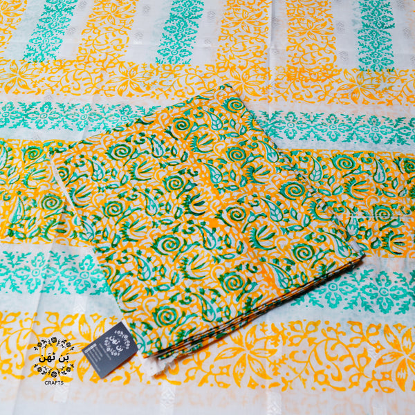 Mango Magic - Lawn - 2 PC - Block Printed