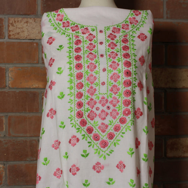 Rosy Pink Paradise - Kurta (with mirror work)