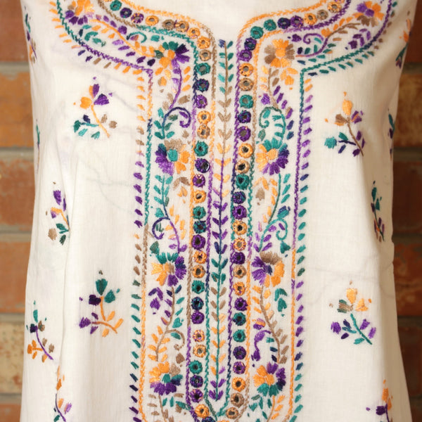 Cool Breeze Blooms - Kurta (with mirror work)