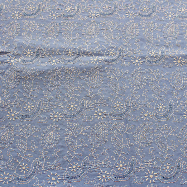 Powder Blue - Chikankari - Kurta
