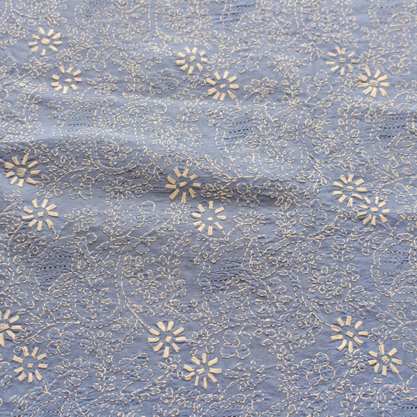 Powder Blue - Chikankari - Kurta