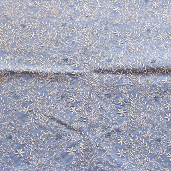 Powder Blue - Chikankari - Kurta