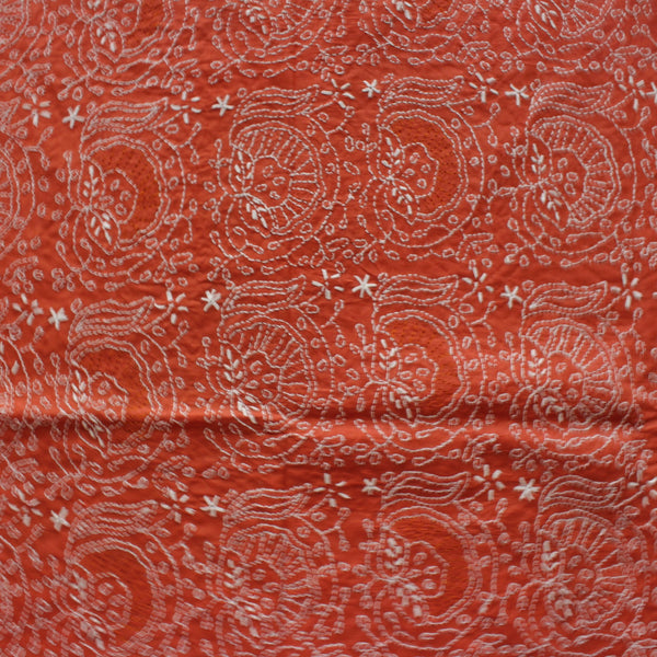 Rust - Chikankari - Kurta