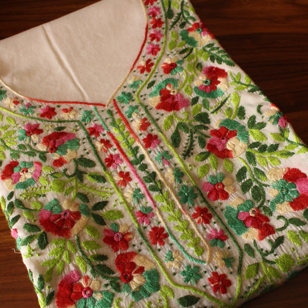 Floral Fiesta - Kurta (with mirror work)