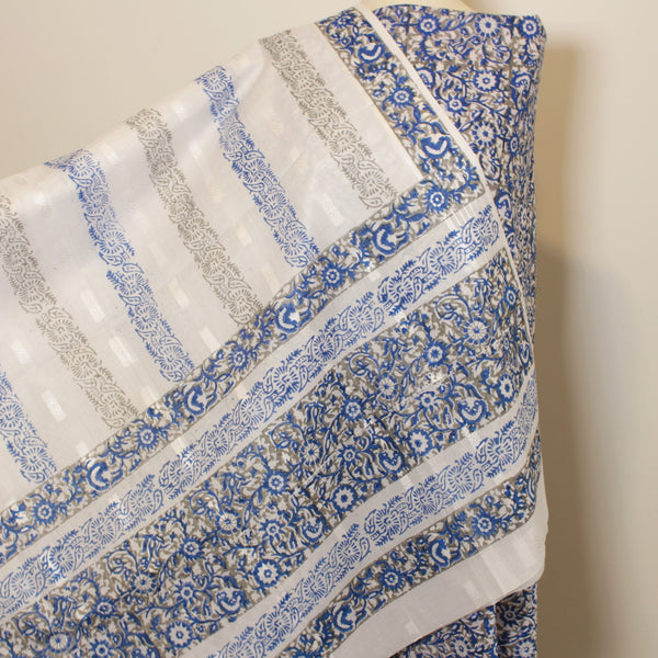 Azure Mist - Lawn - 2 PC - Block Printed