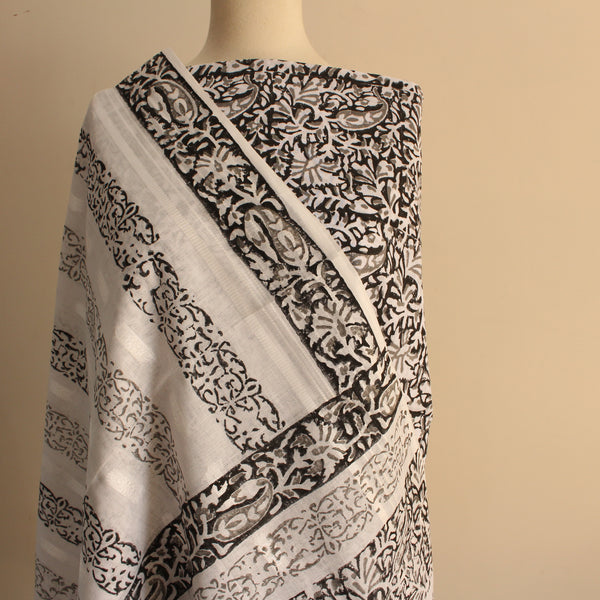 Black Paisley - Lawn - 2 pc - Block Printed