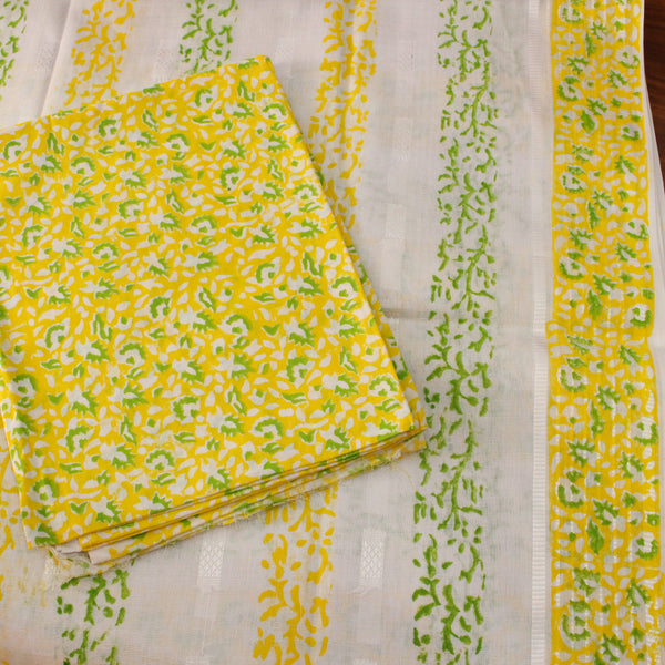 Lemon & Lime - Lawn - 2 pc - Block Printed