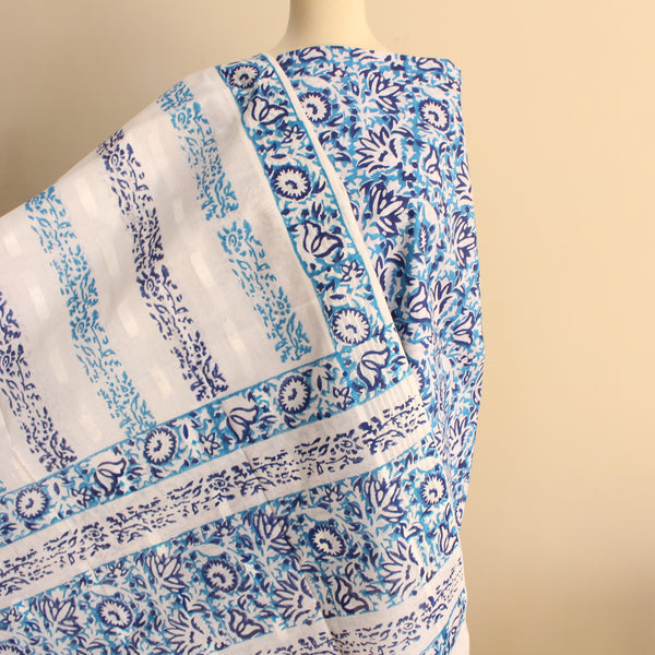 Cobalt - Lawn - 2 pc - Block Printed